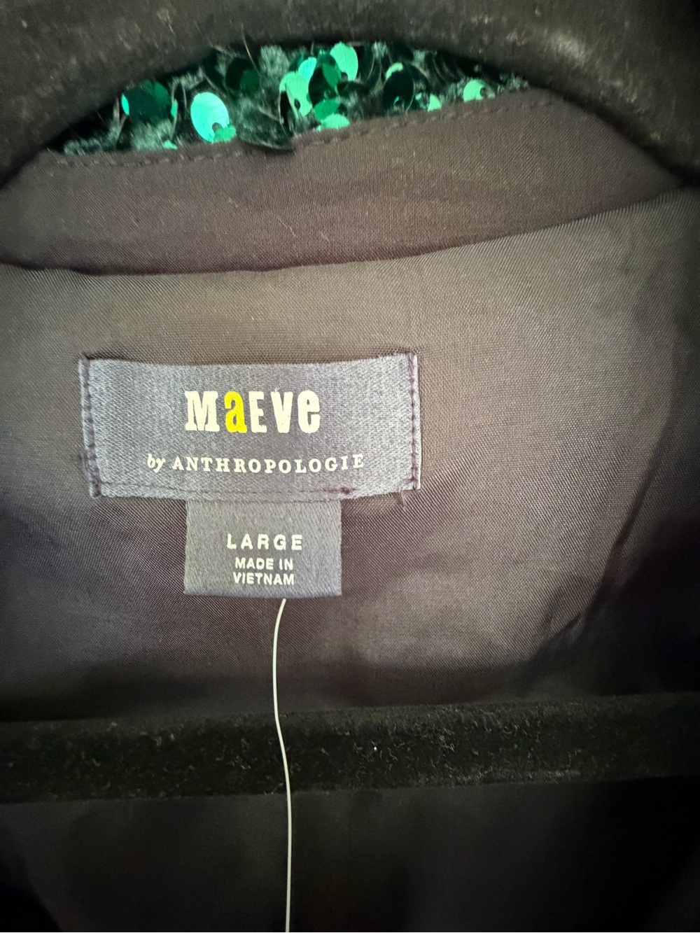Anthropologie Maeve Green Sequim Bomber jacket - large NWT - Picture 2 of 7